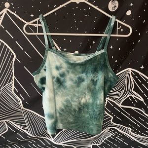 Green Tie Dye Comfy Tank